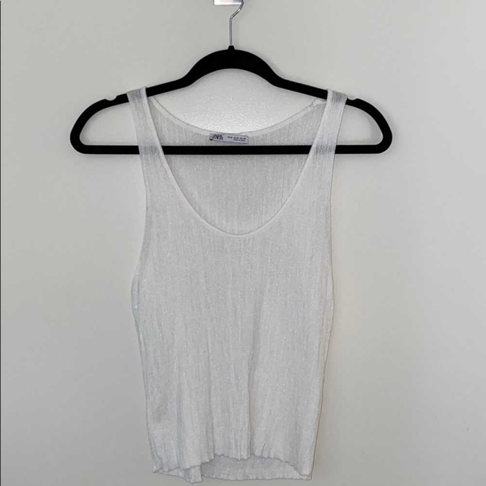 Zara sheer tank